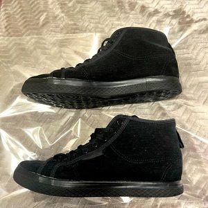 ADIDAS HIGH TOP SHOES unnoticed elevated heel for more high black size 7.5